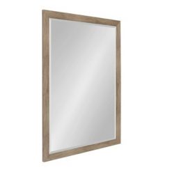 Promo 💯 Kate & Laurel All Things Decor 27" x 39" Beatrice Framed Wall Mirror Rustic Brown - DesignOvation 😀