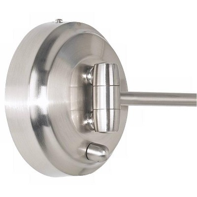 Flash Sale 😍 Zadro Cordless LED Pivoting Satin Nickel Wall Mount Mirror 💯 - Image 3