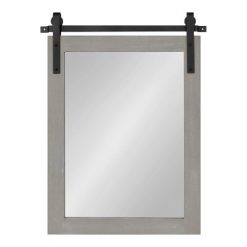 Promo 👏 Kate & Laurel All Things Decor 18" x 26" Cates Rectangle Wall Mirror Gray - Kate & Laurel All Things Decor ⌛
