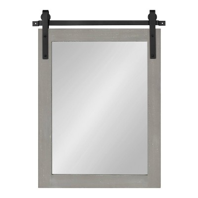 Promo π Kate & Laurel All Things Decor 18" x 26" Cates Rectangle Wall Mirror Gray - Kate & Laurel All Things Decor β