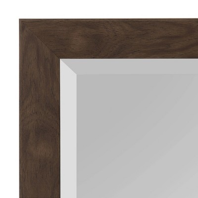 Cheapest βοΈ Kate & Laurel All Things Decor 21" x 27" Beatrice Framed Wall Mirror Walnut Brown - DesignOvation π - Image 2