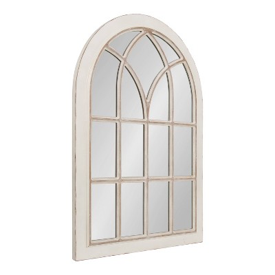 Top 10 β Kate & Laurel All Things Decor 31" x 44" Nikoletta Arch Wall Mirror White - Kate & Laurel All Things Decor π