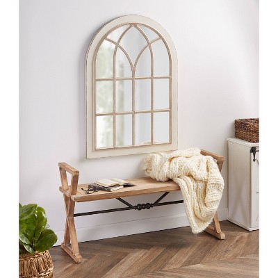 Top 10 β Kate & Laurel All Things Decor 31" x 44" Nikoletta Arch Wall Mirror White - Kate & Laurel All Things Decor π - Image 4