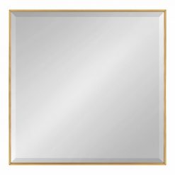 Promo 🛒 Kate & Laurel All Things Decor 28.7" x 28.7" Rhodes Square Wall Mirror Gold - Kate & Laurel All Things Decor 🤩