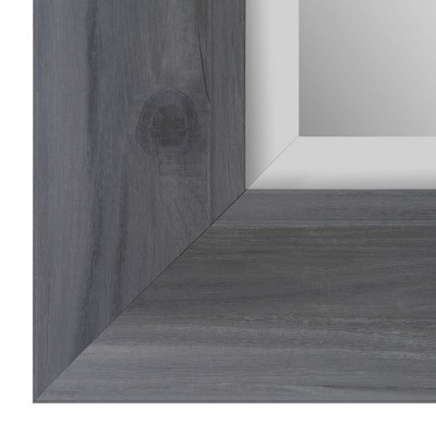 Hot Sale π 16"x20" Scoop Framed Beveled Wall Accent Mirror Gray - Gallery Solutions π - Image 2