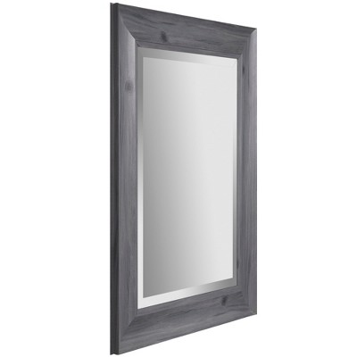 Hot Sale π 16"x20" Scoop Framed Beveled Wall Accent Mirror Gray - Gallery Solutions π - Image 3