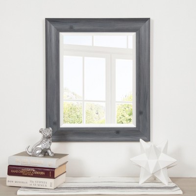 Hot Sale π 16"x20" Scoop Framed Beveled Wall Accent Mirror Gray - Gallery Solutions π - Image 5