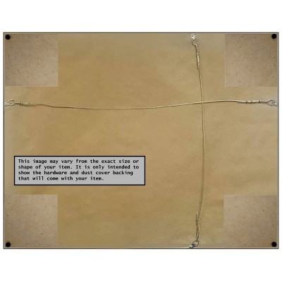 Promo ๐ฅ 39" x 27" Regis Barnwood Narrow Framed Bathroom Vanity Wall Mirror Light Brown - Amanti Art โ - Image 3