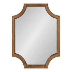 Best reviews of ✨ Kate & Laurel All Things Decor 18" x 24" Hogan Scallop Wall Mirror Rustic Brown - Kate & Laurel All Things Decor ✔️