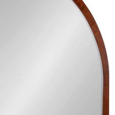 New ๐ Kate & Laurel All Things Decor 32" x 36" McLean Arch Wall Mirror Walnut Brown - Kate & Laurel All Things Decor โ๏ธ - Image 2
