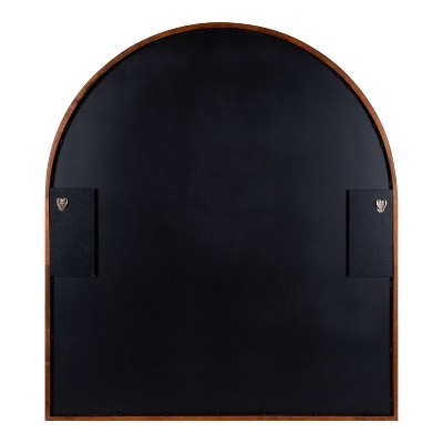 New ๐ Kate & Laurel All Things Decor 32" x 36" McLean Arch Wall Mirror Walnut Brown - Kate & Laurel All Things Decor โ๏ธ - Image 3