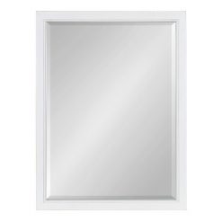 Promo ❤️ Kate & Laurel All Things Decor 18" x 24" Hogan Wood Framed Decorative Wall Mirror White - Kate & Laurel All Things Decor 💯