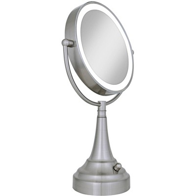 Wholesale 🔔 Zadro Satin Nickel Double-Sided Round LED Vanity Mirror ✔️ - Image 3