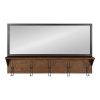 Budget ✔️ Kate & Laurel All Things Decor 36" x 22" Coburn Functional Wall Mirror Brown - Kate & Laurel All Things Decor 🌟