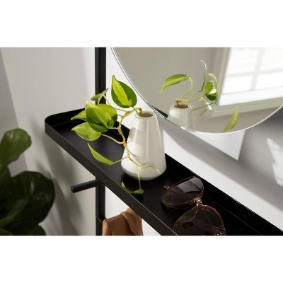 Coupon βοΈ Kate & Laurel All Things Decor 18" x 67" Noka Mirror Leaning Ladder Black - Kate & Laurel All Things Decor π - Image 6