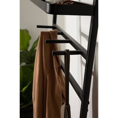 Coupon βοΈ Kate & Laurel All Things Decor 18" x 67" Noka Mirror Leaning Ladder Black - Kate & Laurel All Things Decor π - Image 7