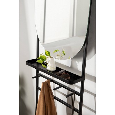 Coupon βοΈ Kate & Laurel All Things Decor 18" x 67" Noka Mirror Leaning Ladder Black - Kate & Laurel All Things Decor π - Image 8