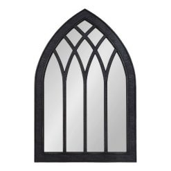 Best reviews of ๐ฅ Kate & Laurel All Things Decor 24" x 36" Winn Wood Framed Arch Decorative Wall Mirror Black - Kate & Laurel All Things Decor ๐ฅฐ