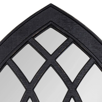 Best reviews of 🔥 Kate & Laurel All Things Decor 24" x 36" Winn Wood Framed Arch Decorative Wall Mirror Black - Kate & Laurel All Things Decor 🥰 - Image 2