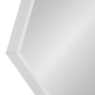 Top 10 π€© Kate & Laurel All Things Decor 22" x 31" Rhodes Hexagon Wall Mirror White - Kate & Laurel All Things Decor π - Image 2