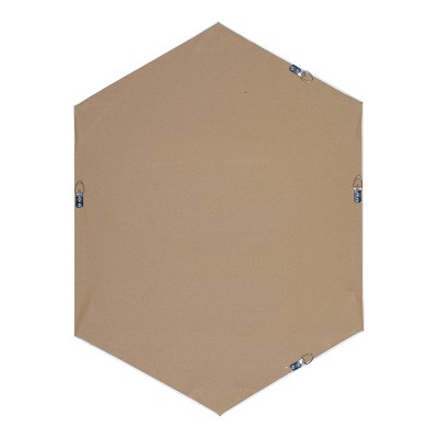 Top 10 π€© Kate & Laurel All Things Decor 22" x 31" Rhodes Hexagon Wall Mirror White - Kate & Laurel All Things Decor π - Image 3