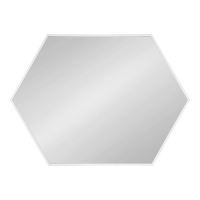 Top 10 π€© Kate & Laurel All Things Decor 22" x 31" Rhodes Hexagon Wall Mirror White - Kate & Laurel All Things Decor π - Image 4