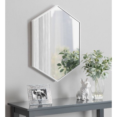 Top 10 π€© Kate & Laurel All Things Decor 22" x 31" Rhodes Hexagon Wall Mirror White - Kate & Laurel All Things Decor π - Image 5