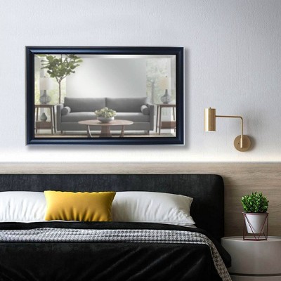 Coupon β¨ Alpine Art & Mirror 25.5" x 40.5" Cypress Black/Silver Framed Beveled Glass Wall Mirror - Alpine Art and Mirror β¨ - Image 4