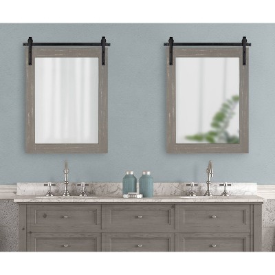 New 🔥 Kate & Laurel All Things Decor 22" x 30" Cates Rectangle Wall Mirror Gray - Kate & Laurel All Things Decor ⭐ - Image 4