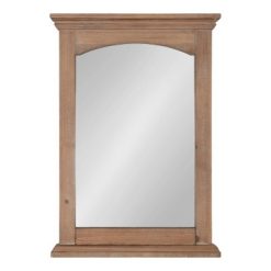 Promo 💯 Kate & Laurel All Things Decor 20" x 29" Helcomb Wood Framed Decorative Wall Mirror Rustic Brown - Kate & Laurel All Things Decor ✨