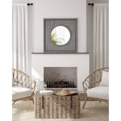 Hot Sale ๐งจ Kate & Laurel All Things Decor 30" x 30" Padgette Square Wall Mirror Gray - Kate & Laurel All Things Decor ๐ - Image 4