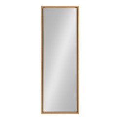 Wholesale 🤩 Kate & Laurel All Things Decor 16" x 48" Evans Framed Wall Panel Mirror Natural - Kate and Laurel 🔥