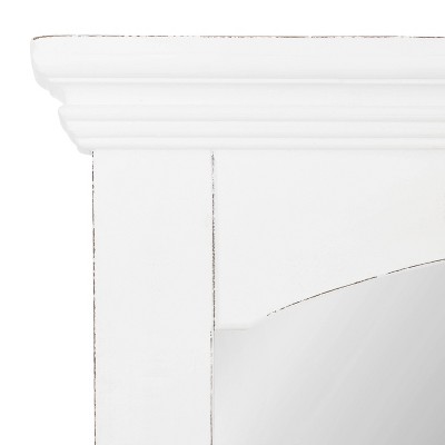 Coupon π₯° Kate & Laurel All Things Decor 20" x 29" Helcomb Wood Framed Decorative Wall Mirror White - Kate & Laurel All Things Decor π - Image 2