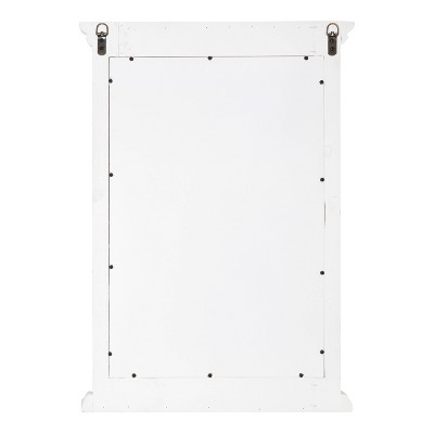 Coupon π₯° Kate & Laurel All Things Decor 20" x 29" Helcomb Wood Framed Decorative Wall Mirror White - Kate & Laurel All Things Decor π - Image 3
