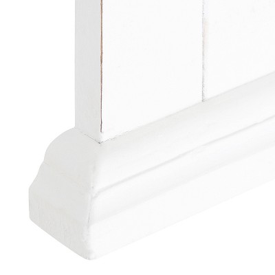 Coupon π₯° Kate & Laurel All Things Decor 20" x 29" Helcomb Wood Framed Decorative Wall Mirror White - Kate & Laurel All Things Decor π - Image 4