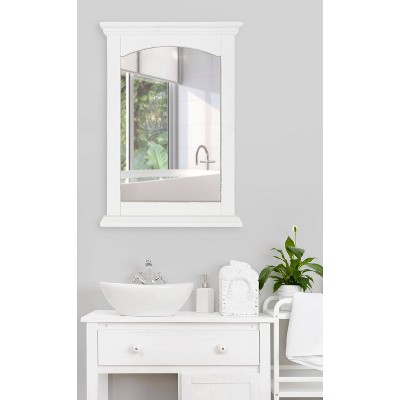 Coupon π₯° Kate & Laurel All Things Decor 20" x 29" Helcomb Wood Framed Decorative Wall Mirror White - Kate & Laurel All Things Decor π - Image 5