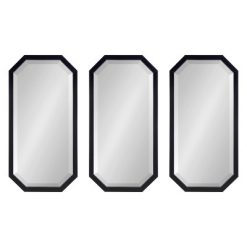 Cheapest 🔔 Kate & Laurel All Things Decor 3pc Laverty Wall Mirror Set Black - Kate & Laurel All Things Decor 🎁