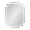 Flash Sale ⌛ Kate & Laurel All Things Decor 18" x 24" Minuette Scallop Wall Mirror White - Kate & Laurel All Things Decor ✨