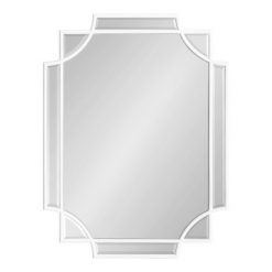 Flash Sale ⌛ Kate & Laurel All Things Decor 18" x 24" Minuette Scallop Wall Mirror White - Kate & Laurel All Things Decor ✨