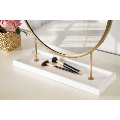 Promo 𧨠Kate & Laurel All Things Decor 18" x 22" Maxfield Round Tabletop Mirror White/Gold - Kate & Laurel All Things Decor π - Image 6