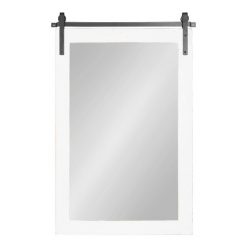 Cheap ๐ฅฐ Kate & Laurel All Things Decor 24" x 38" Cates Rectangle Wall Mirror White - Kate & Laurel All Things Decor ๐