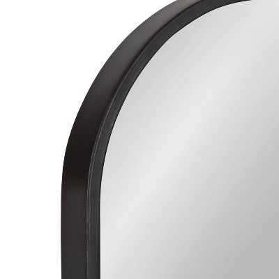 Promo π Kate & Laurel All Things Decor 12" x 28" Madoc Hanging Framed Capsule Decorative Wall Mirror Gray - Kate & Laurel All Things Decor π₯ - Image 3