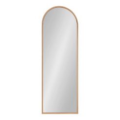 Flash Sale ๐ Kate & Laurel All Things Decor 16" x 48" Nordlund Framed Arch Decorative Wall Mirror Natural - Kate & Laurel All Things Decor โ๏ธ