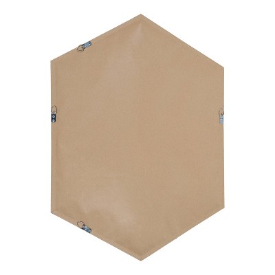 New π₯ Kate & Laurel All Things Decor 22" x 31" Laverty Hexagon Wall Mirror Black - Kate & Laurel All Things Decor π - Image 3
