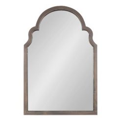 Cheap ✨ Kate & Laurel All Things Decor 24" x 36" Hogan Arch Wall Mirror Gray - Kate & Laurel All Things Decor ✔️