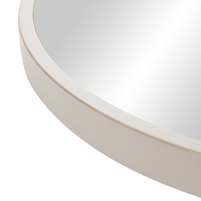 Best Sale β€οΈ 30" Distressed Metal Framed Wall Mirror White - Patton Wall Decor π - Image 2