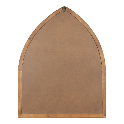 Flash Sale 💯 Kate & Laurel All Things Decor 22" x 29" Carrel Wood Framed Arch Decorative Wall Mirror Rustic Brown - Kate & Laurel All Things Decor 🌟 - Image 3