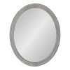 Budget 👏 Kate & Laurel All Things Decor 24" x 36" Mansell Oval Wall Mirror Gray - Kate & Laurel All Things Decor 👏