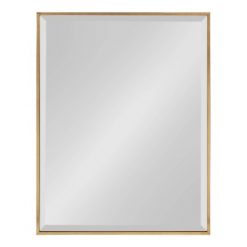 Best Sale 😉 Kate & Laurel All Things Decor 18.7" x 24.7" Rhodes Rectangle Wall Mirror Gold - Kate & Laurel All Things Decor ✨