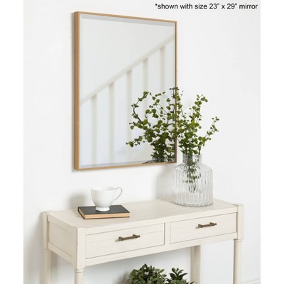 Best reviews of โจ Kate & Laurel All Things Decor 25" x 37" Rhodes Framed Wall Mirror Natural - Kate and Laurel ๐ - Image 4